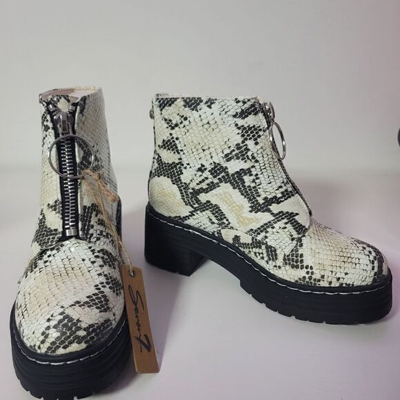 Seven7 footwear Zoe snake platform bootie, 8 - Picture 4 of 11